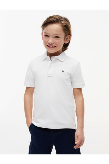 Flag Polo Ss White