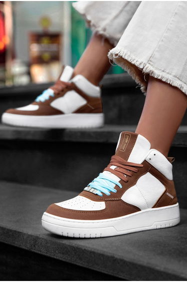 Ds Maya White Camel Women's Sneakers