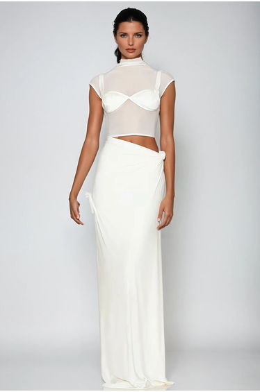 Carmelita Ruch Mesh Skirt Set