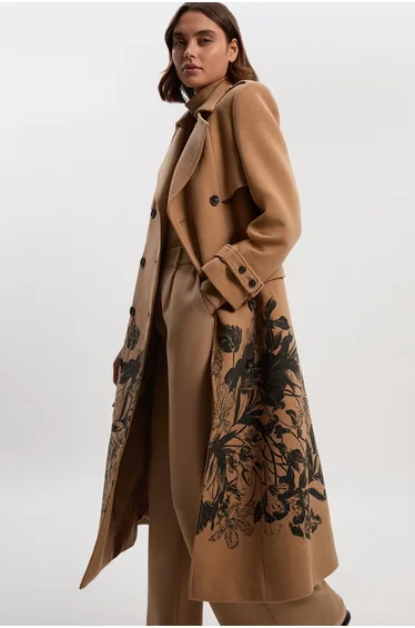 معطف كارين ميلين بني ميداكسي