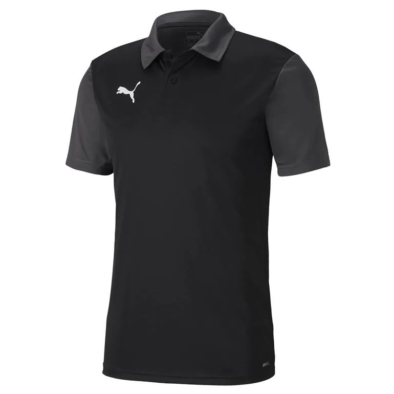 Men's Puma TeamGOAL 23 Sideline Polo Shirt in Black