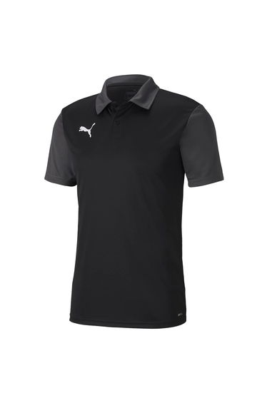 Men's Puma TeamGOAL 23 Sideline Polo Shirt in Black