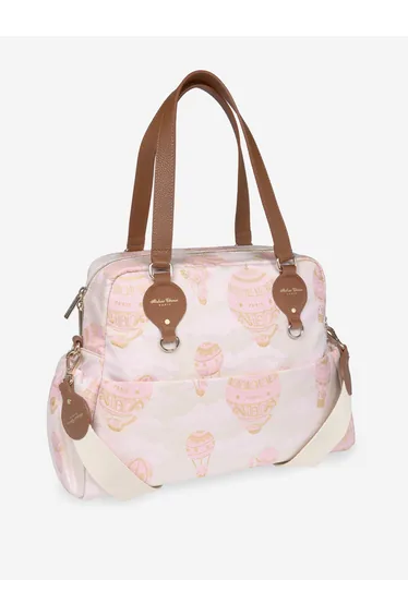 Atelier Choux Baby Girls Hot Air Balloons Changing Bag in Pink (38cm)