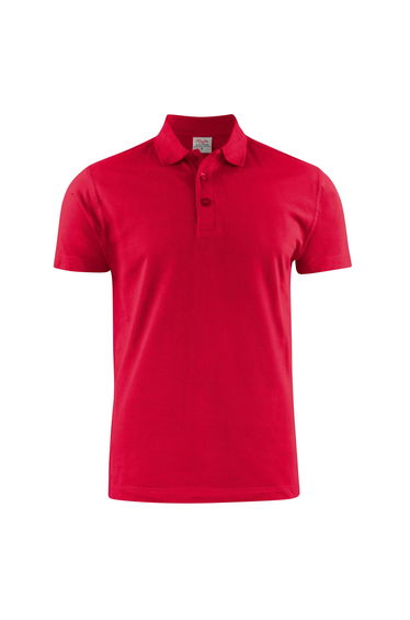 Printer Mens Surf Light RSX Melange Polo Shirt - Red