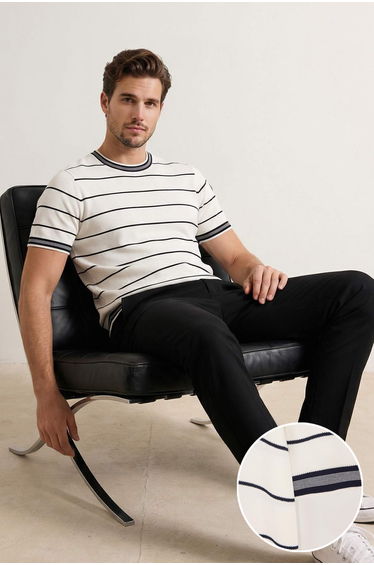 Ecru Regular T-Shirt
