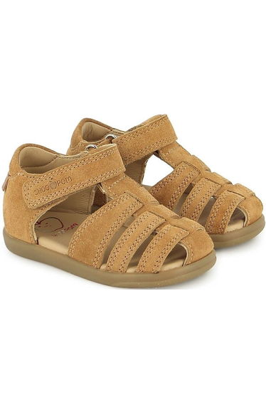Kids Pika Tonton Leather Sandals with Touch 'n' Close Fastenings