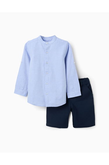 SET SHIRT SHORT NIGHT BLUE