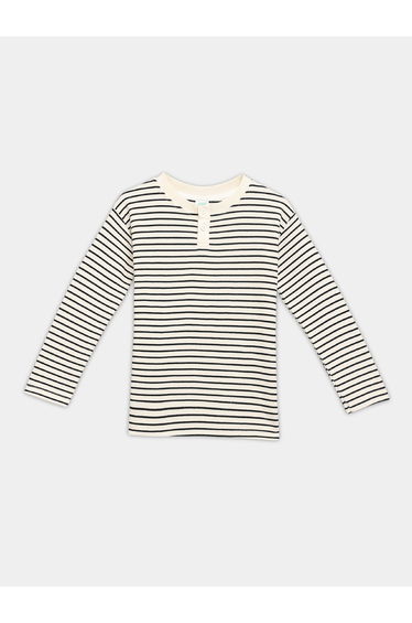 Boys Striped Long Sleeve Cotton T-Shirt