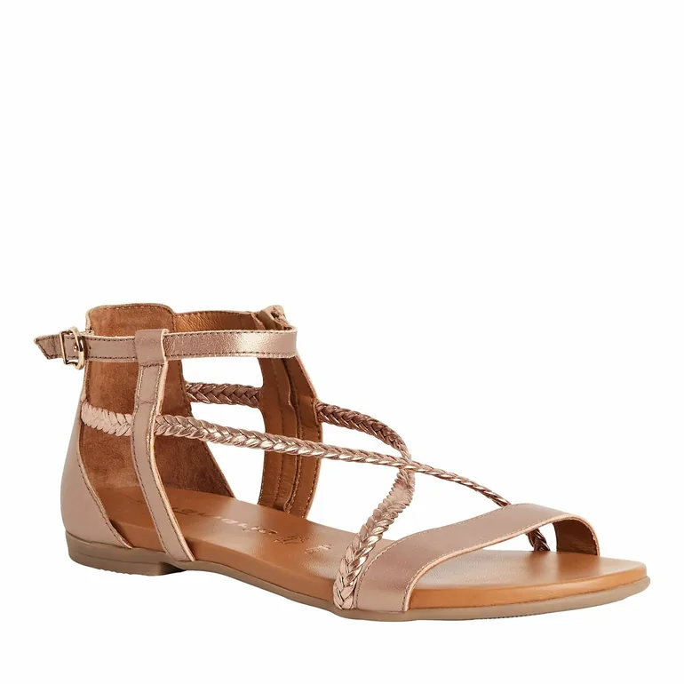 Leather Flat Sandals - 2