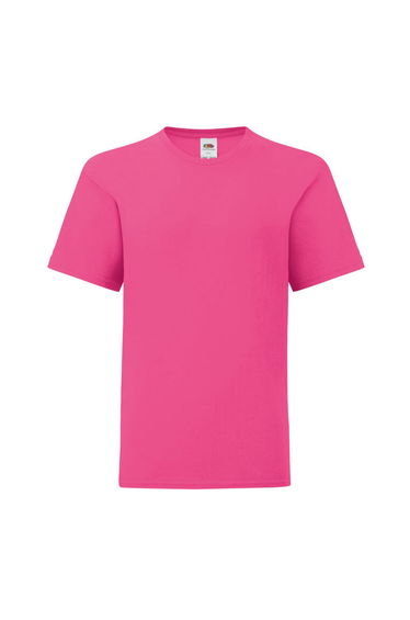 Fruit of the Loom Childrens/Kids Iconic 150 T-Shirt - Fuchsia
