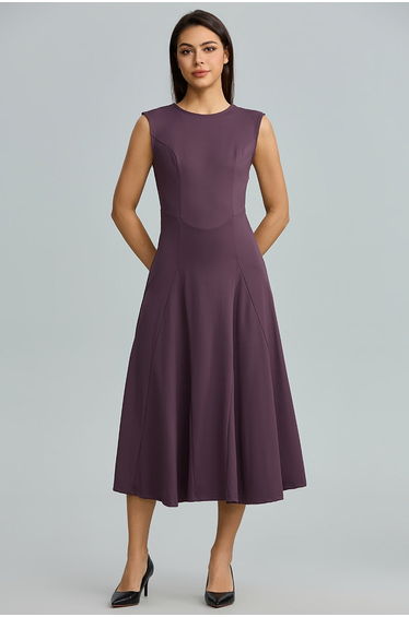 Sleeveless Fit And Flare Dress