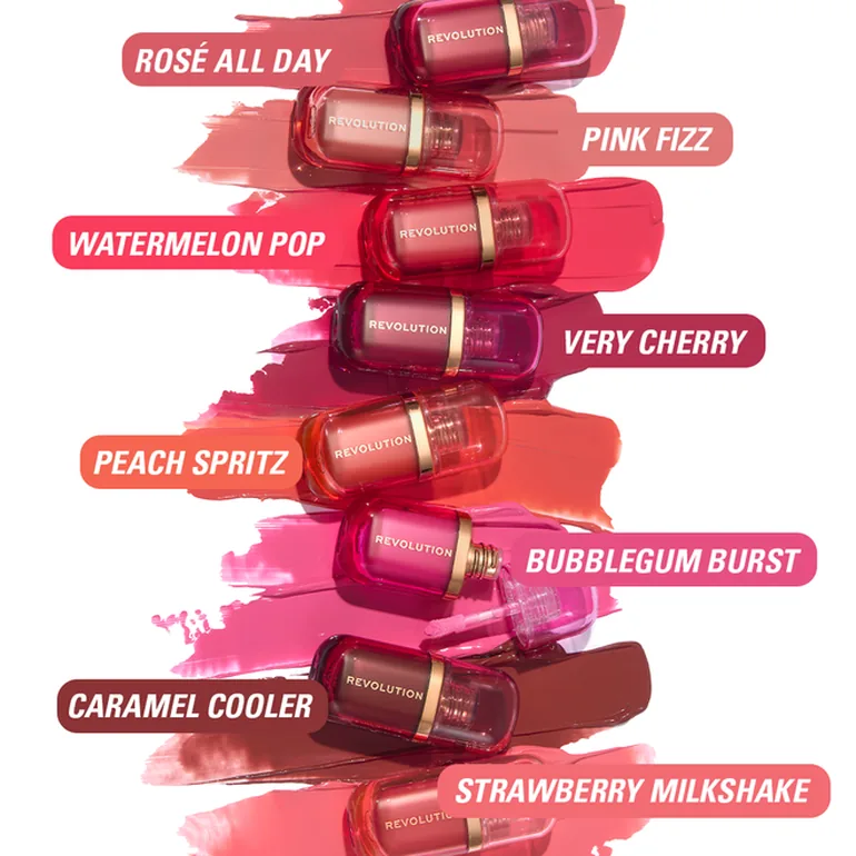 Revolution Superdewy Blush Plump Serum Liquid Blush Strawberry Milkshake Cool Pink - 6