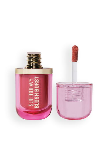 Revolution Superdewy Blush Plump Serum Liquid Blush Strawberry Milkshake Cool Pink