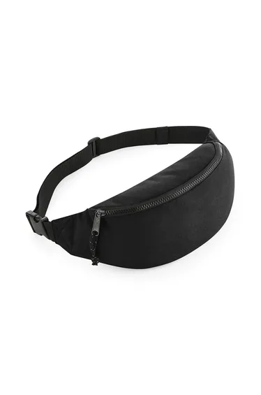 BagBase Unisex Recycled Belt Bag - Black