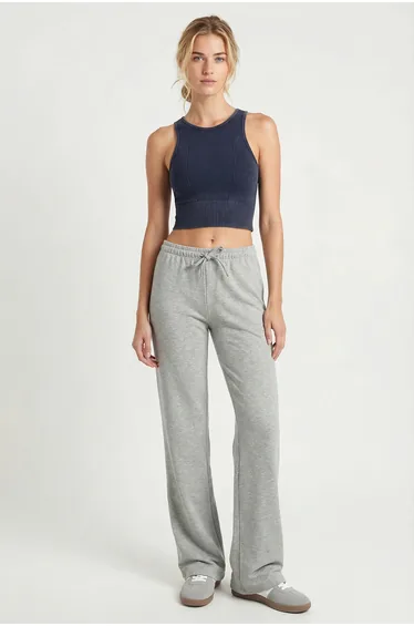 ISTANBUL Wide Leg Drawstring Waist Sweatpants