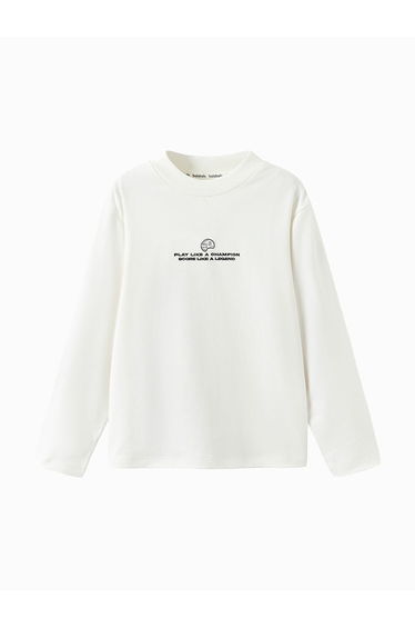 Boys' Long Sleeves Striped T-Shirt With Embroidery