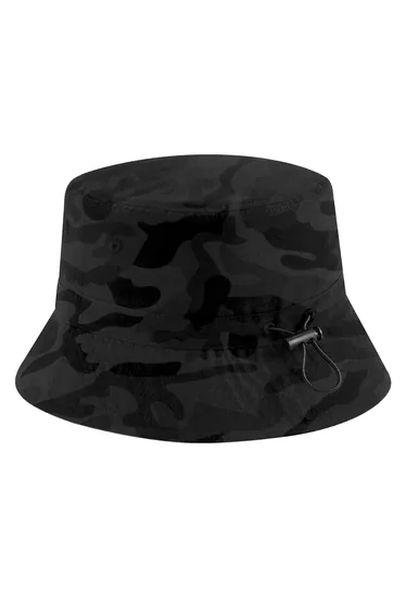 Beechfield Unisex Adult Camo Recycled Polyester Bucket Hat - Midnight