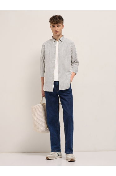 Men Cotton Striped Casual Shirt