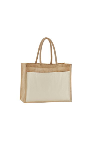 Westford Mill Starched Jute Tote Bag - Natural