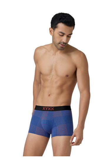 Men Nano Checks Super Combed Cotton Printed Trunks
