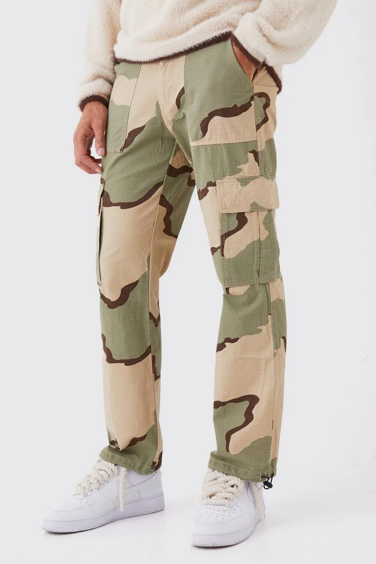 Straight Leg Camo Trouser