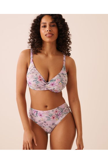 ISLAND BLUSH Mid Waist Cheeky Bikini Bottom
