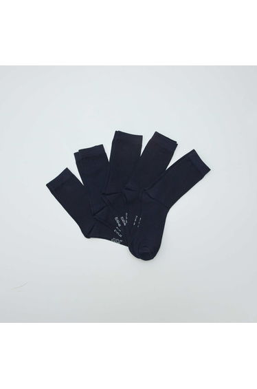 Pack of 5 pairs of socks BLUE