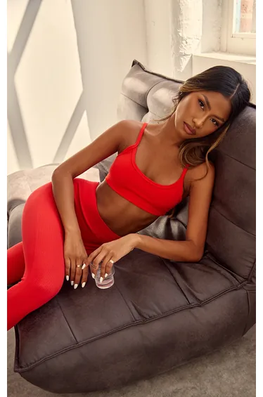 Red Contour Sculpt Bralette