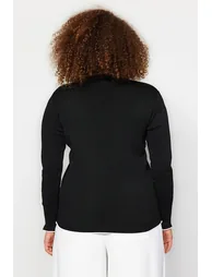 Plus Size Cardigan - Black - Regular fit - 7