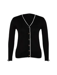 Plus Size Cardigan - Black - Regular fit - 8