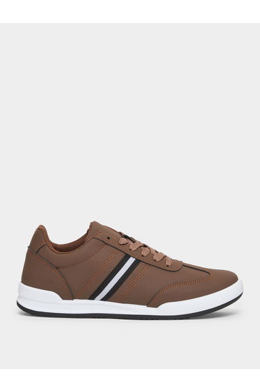 Men Brown Lace-Up Sneakers