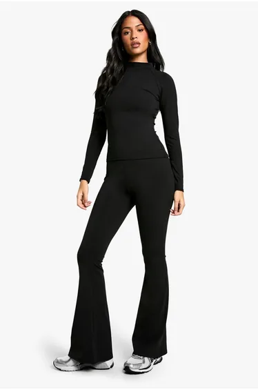 Tall Premium Sculpt Flares - black