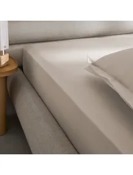 شرشف سرير قطن ساتين بحواف مطاطية بإرتفاع 30سم - 2