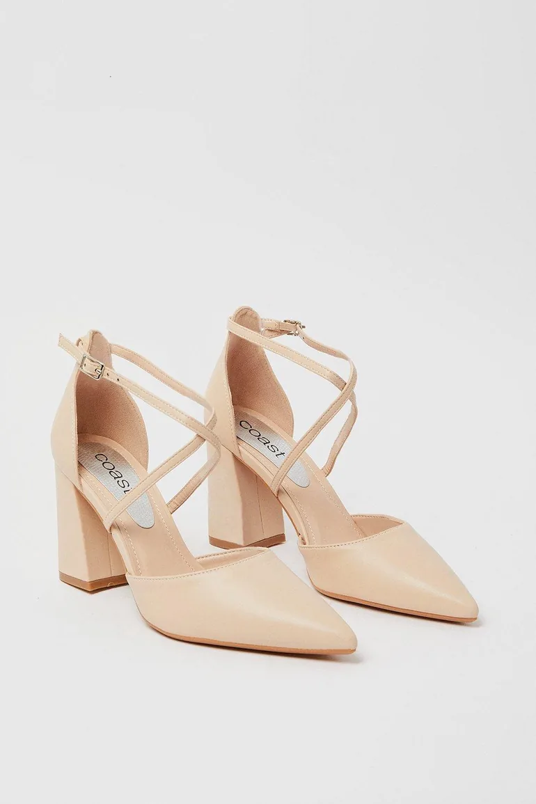 Treat Block Heel Cross Strap Court - 2