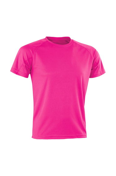 Spiro Mens Aircool T-Shirt - Flo Pink