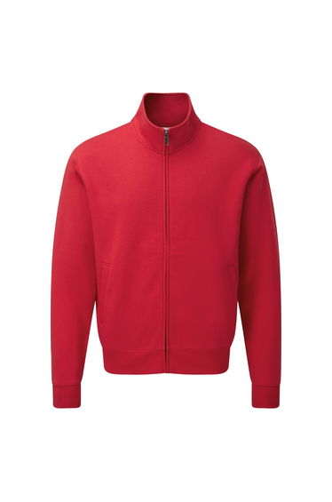 Russell Mens Authentic Full Zip Jacket - Classic Red