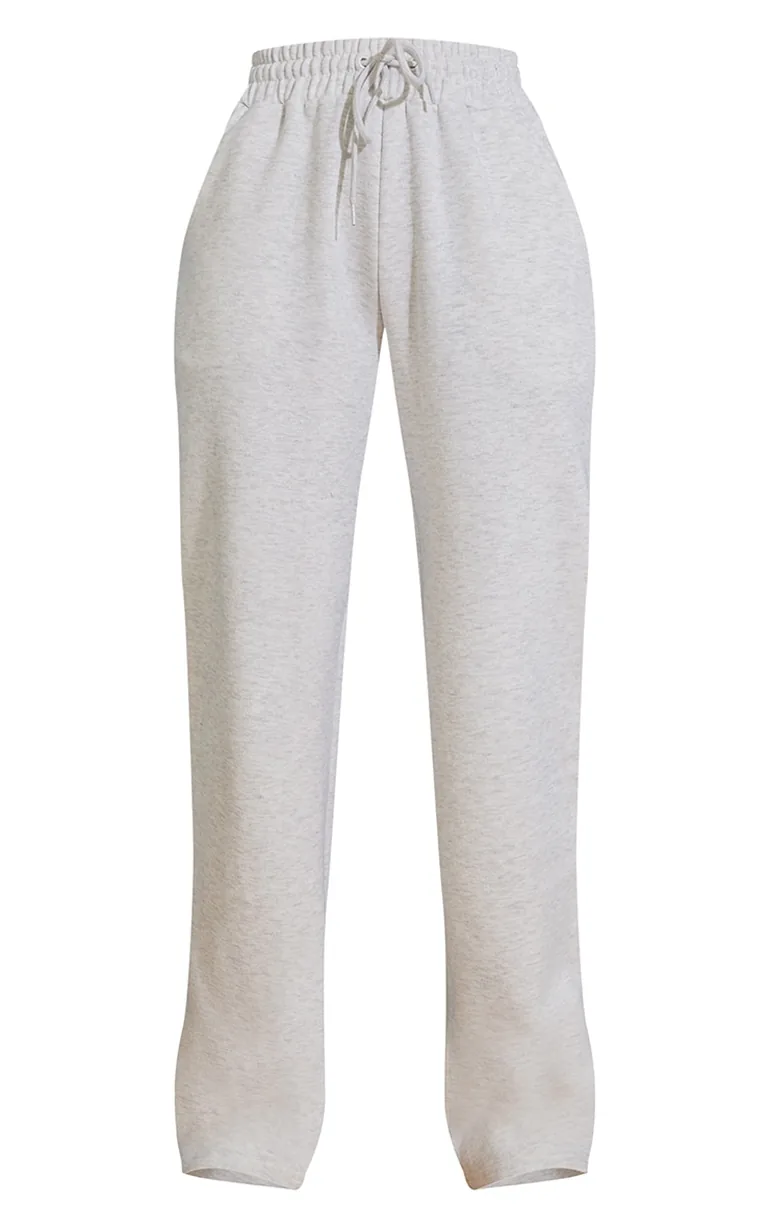 Grey Oversized Drawstring Wide Leg Jogger - 4