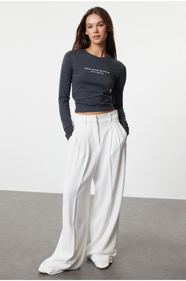 Anthracite Knitted Top
