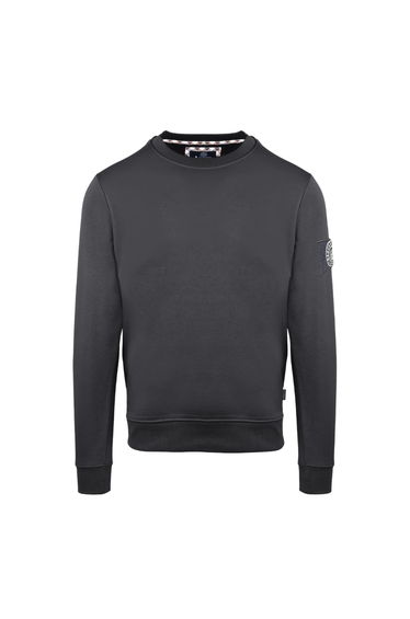 Aquascutum Mens Patch Sweatshirt - Antracite