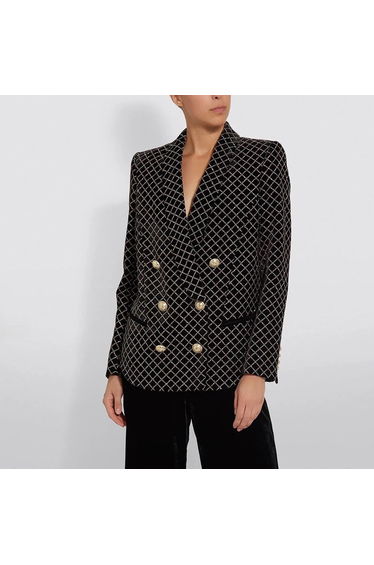 JADE SPARKLES PATTERN BLAZER