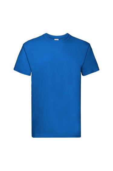 Fruit Of The Loom Mens Super Premium Short Sleeve Crew Neck T-Shirt - Royal
