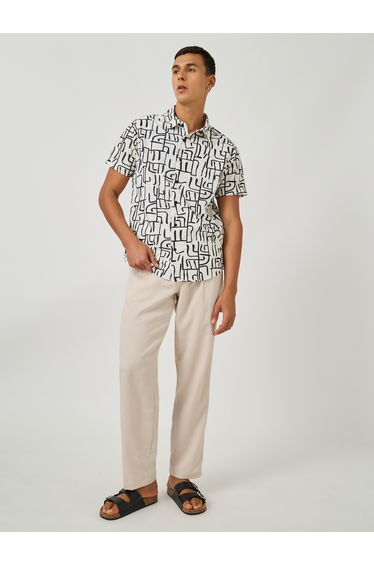 All-Over Print Short Sleeve Regular Fit Shirt