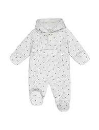 Velour Hooded Pram Suit,