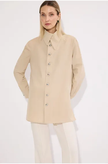 METAL BUTTONED SHIRT