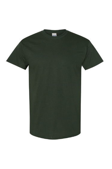 Gildan Mens Heavy Cotton Short Sleeve T-Shirt - Forest Green
