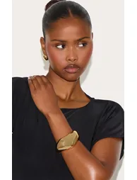 Gold Abstract Bangle