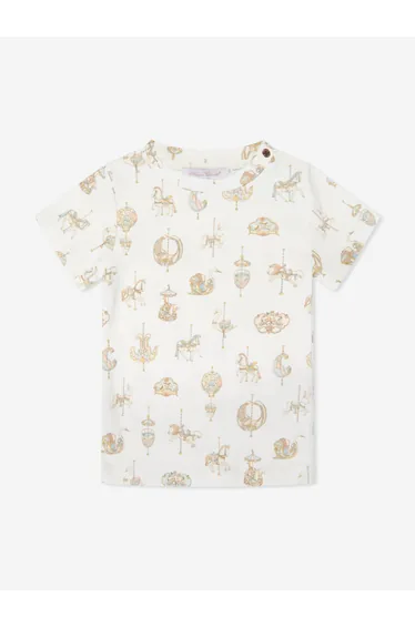 Atelier Choux Baby Carousel T-Shirt in White