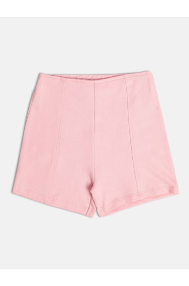 Girls Knitted Cotton Blend Plain Shorts