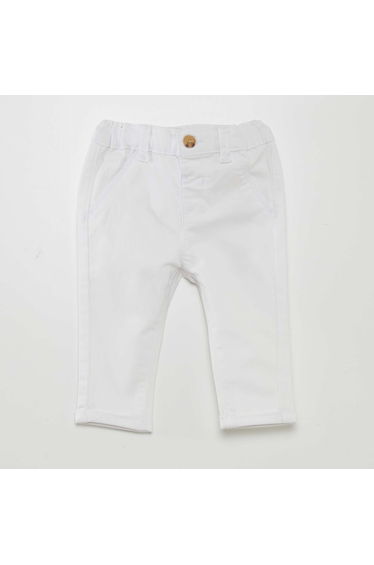 Plain chinos WHITE