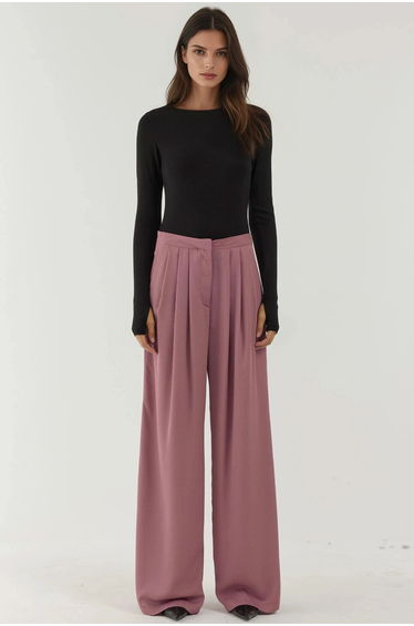 Pleated Wide Leg Palazzo Pants